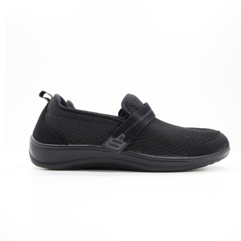 Orthofeet Quincy Black Fabric Comfort Sneakers - 9 M. No insoles - Picture 3 of 7